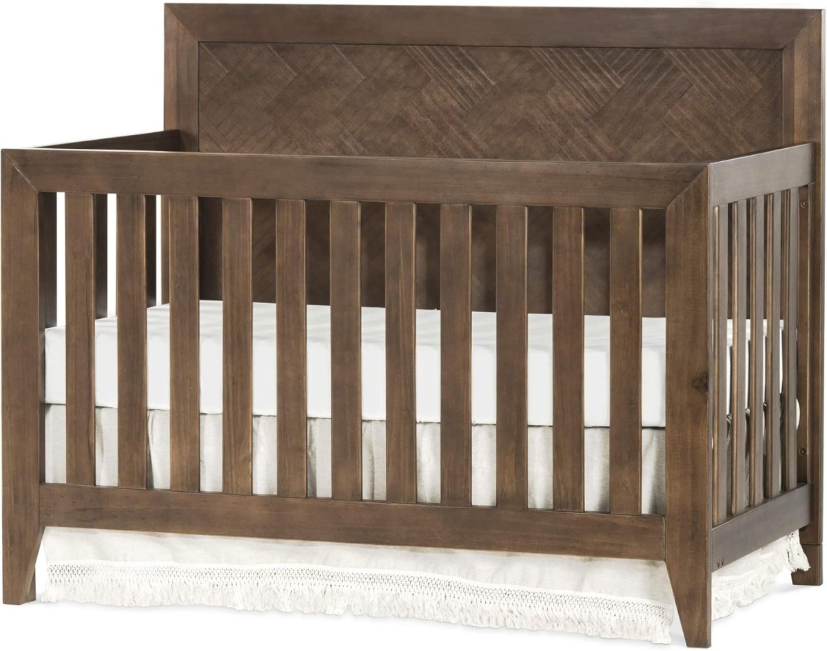 Child Craft Kieran 4 - in - 1 Convertible Crib, Toasted Chestnut - LittleTreasures