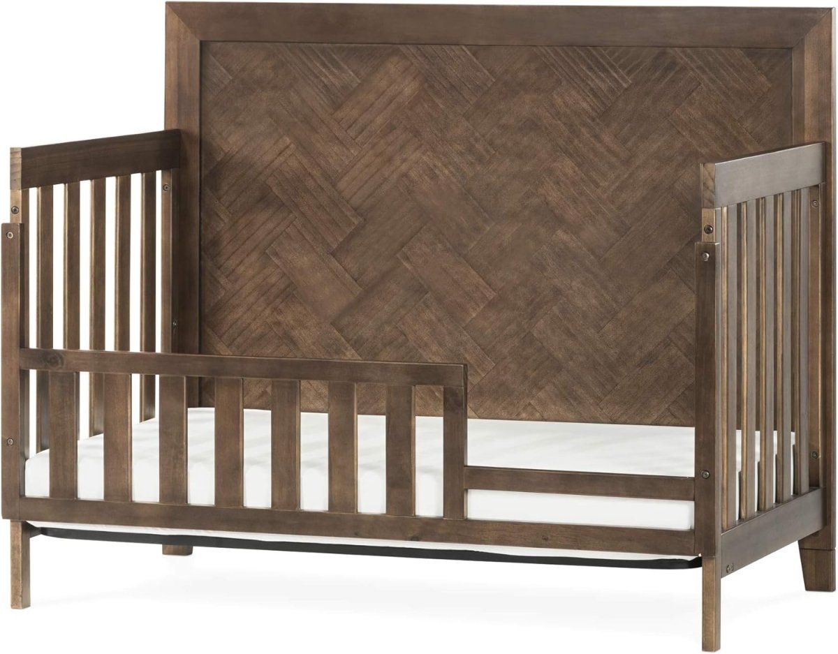 Child Craft Kieran 4 - in - 1 Convertible Crib, Toasted Chestnut - LittleTreasures