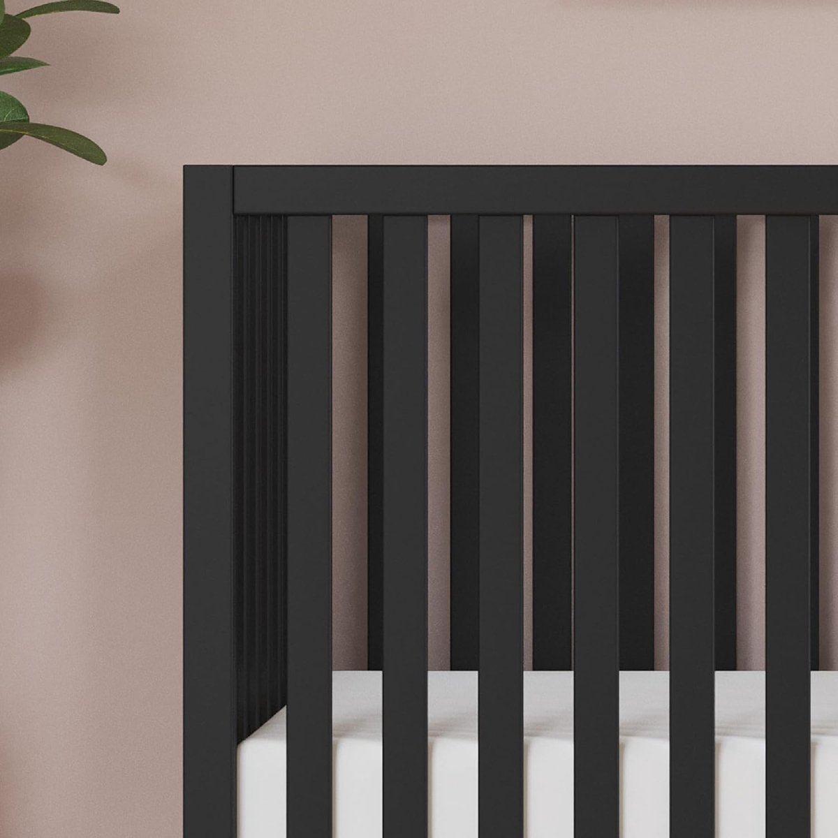 Child Craft SOHO 4 - in - 1 Convertible Crib, Baby Crib Converts to Day Bed, Toddler Bed and Full Size Bed, 3 Adjustable Mattress Positions, Non - Toxic, Baby Safe Finish (Ebony) - LittleTreasures
