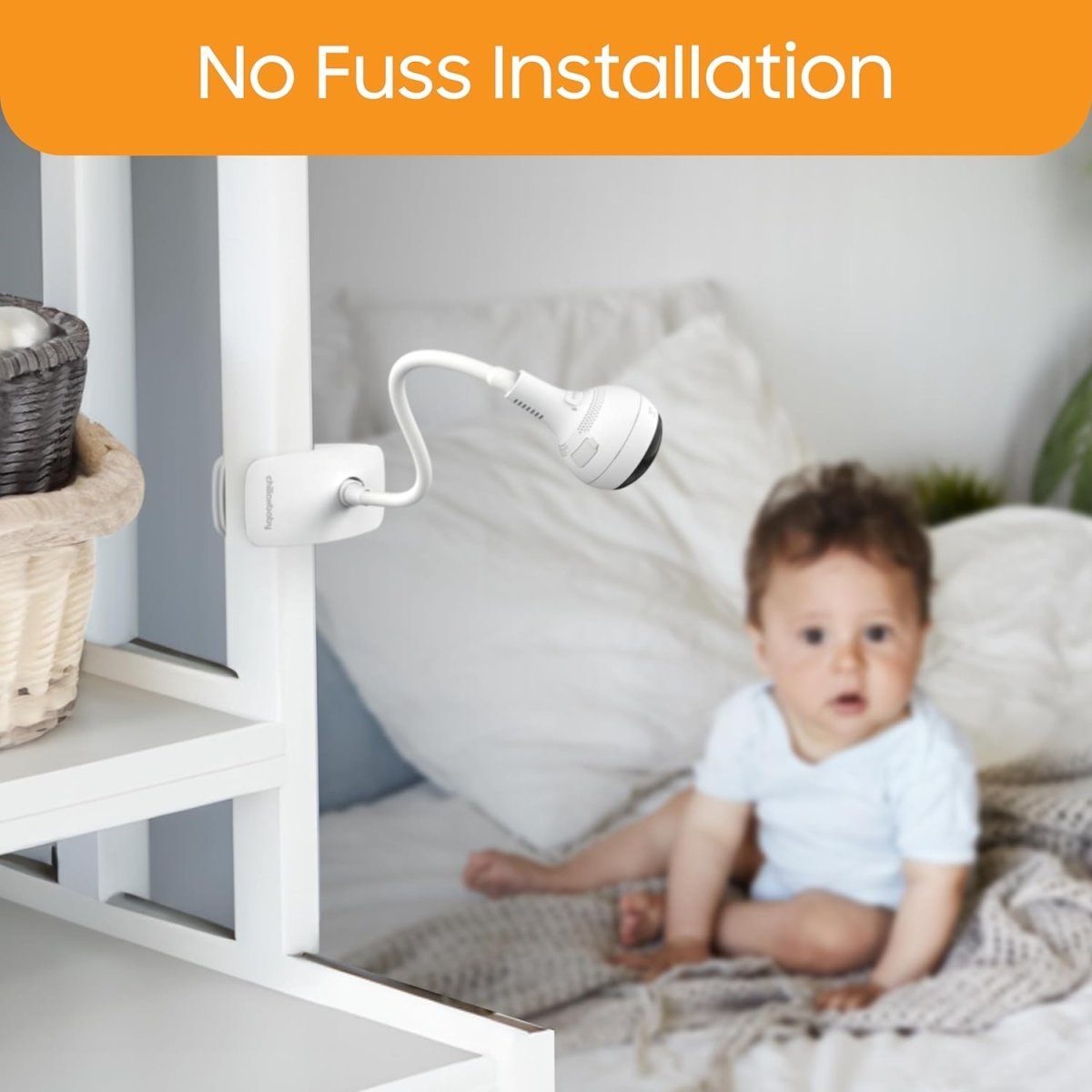 CHILLAX Giraffe Pro Max Baby Monitor – Video Baby Monitor with Full HD 1080p Camera and 5” 720P Video Parent Unit, Privacy Protection Switch, Auto Dimming LED, Gooseneck, 2 - Way Audio, Night Vision - LittleTreasures