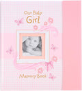 Christian Art Gifts Girl Baby Book of Memories Pink Keepsake Photo Album Our Baby Girl Memory Book Baby Book with Bible Verses, the First Year - LittleTreasures