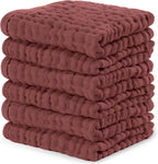 Comfy Cubs 100% Muslin Baby Burp Cloths - 10 Pack, 6 - Layer Absorbent - LittleTreasures