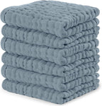 Comfy Cubs 100% Muslin Baby Burp Cloths - 10 Pack, 6 - Layer Absorbent - LittleTreasures