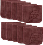 Comfy Cubs 100% Muslin Baby Burp Cloths - 10 Pack, 6 - Layer Absorbent - LittleTreasures