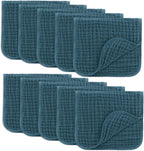 Comfy Cubs 100% Muslin Baby Burp Cloths - 10 Pack, 6 - Layer Absorbent - LittleTreasures