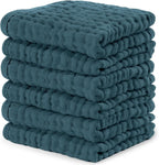 Comfy Cubs 100% Muslin Baby Burp Cloths - 10 Pack, 6 - Layer Absorbent - LittleTreasures