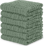 Comfy Cubs 100% Muslin Baby Burp Cloths - 10 Pack, 6 - Layer Absorbent - LittleTreasures