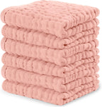 Comfy Cubs 100% Muslin Baby Burp Cloths - 10 Pack, 6 - Layer Absorbent - LittleTreasures
