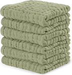 Comfy Cubs 100% Muslin Baby Burp Cloths - 10 Pack, 6 - Layer Absorbent - LittleTreasures
