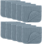 Comfy Cubs 100% Muslin Baby Burp Cloths - 10 Pack, 6 - Layer Absorbent - LittleTreasures