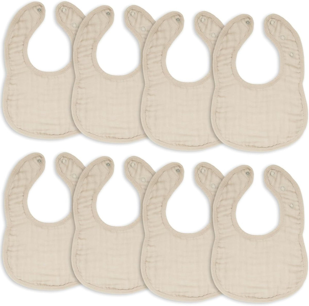 Comfy Cubs Muslin Baby Bibs, Drool Bibs, Adjustable with Easy Snaps, Teething & Drooling, Absorbent Bibs for Boys & Girls - LittleTreasures