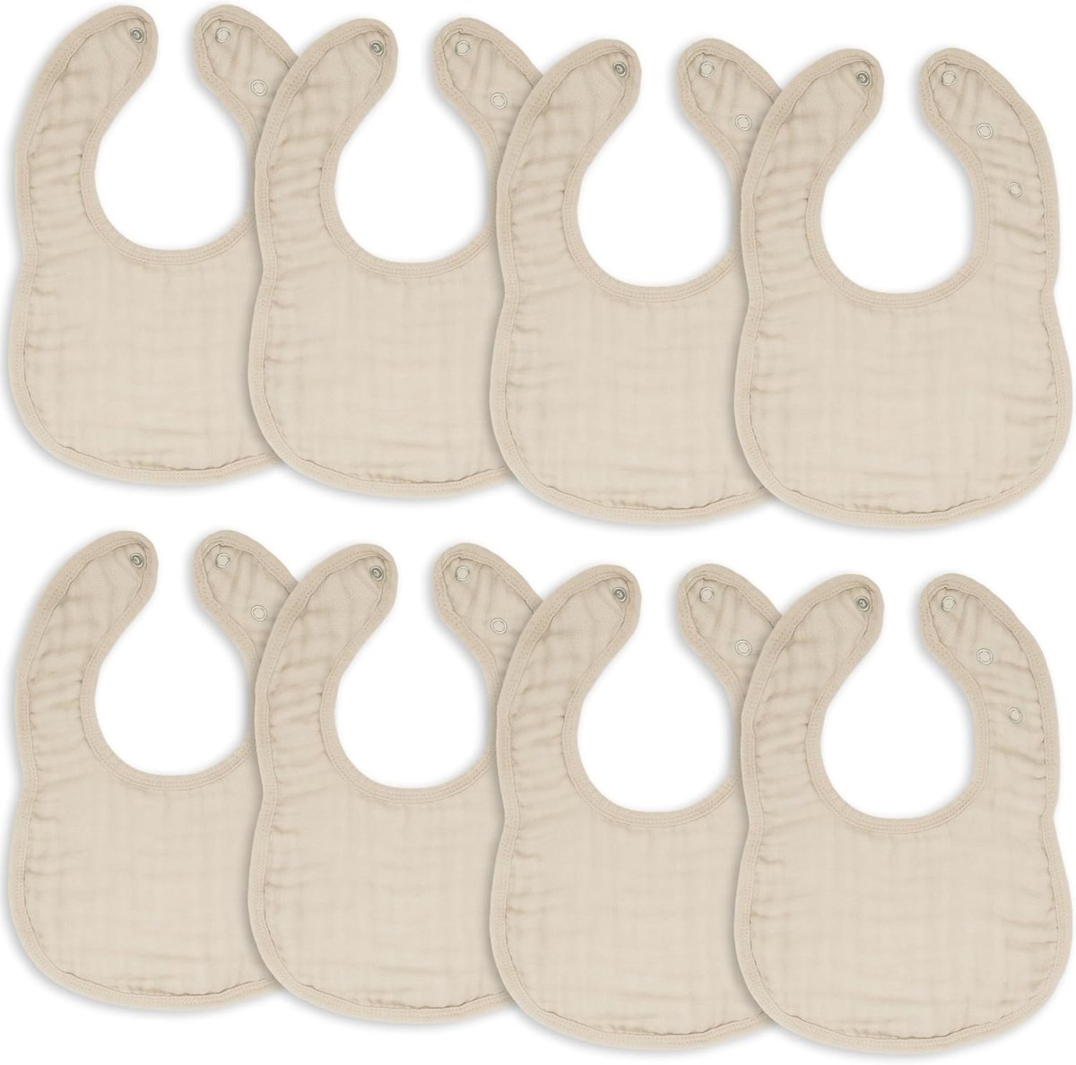 Comfy Cubs Muslin Baby Bibs, Drool Bibs, Adjustable with Easy Snaps, Teething & Drooling, Absorbent Bibs for Boys & Girls - LittleTreasures