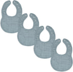 Comfy Cubs Muslin Baby Bibs, Drool Bibs, Adjustable with Easy Snaps, Teething & Drooling, Absorbent Bibs for Boys & Girls - LittleTreasures