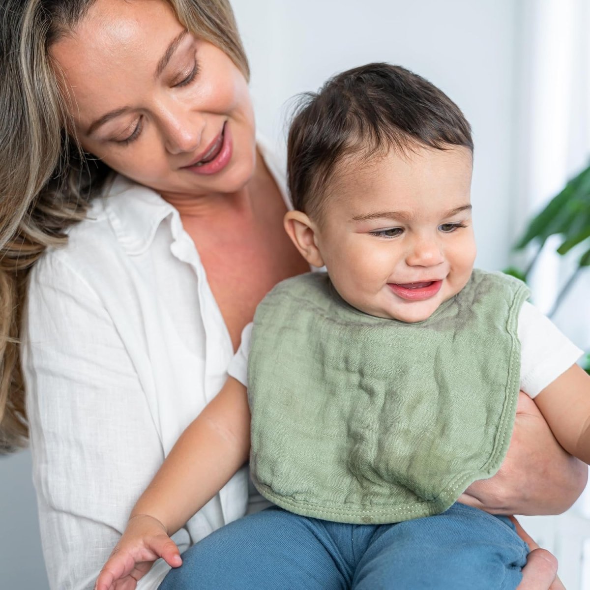 Comfy Cubs Muslin Baby Bibs, Drool Bibs, Adjustable with Easy Snaps, Teething & Drooling, Absorbent Bibs for Boys & Girls - LittleTreasures