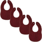 Comfy Cubs Muslin Baby Bibs, Drool Bibs, Adjustable with Easy Snaps, Teething & Drooling, Absorbent Bibs for Boys & Girls - LittleTreasures