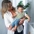 Comfy Cubs Muslin Baby Bibs, Drool Bibs, Adjustable with Easy Snaps, Teething & Drooling, Absorbent Bibs for Boys & Girls - LittleTreasures