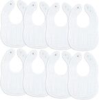 Comfy Cubs Muslin Baby Bibs, Drool Bibs, Adjustable with Easy Snaps, Teething & Drooling, Absorbent Bibs for Boys & Girls - LittleTreasures