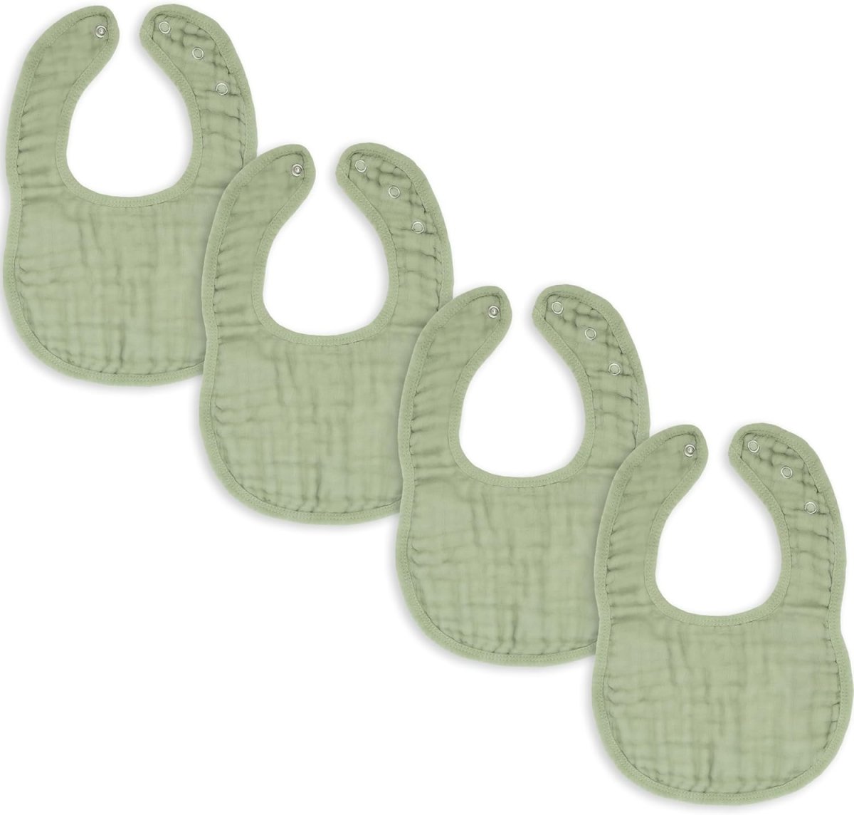 Comfy Cubs Muslin Baby Bibs, Drool Bibs, Adjustable with Easy Snaps, Teething & Drooling, Absorbent Bibs for Boys & Girls - LittleTreasures