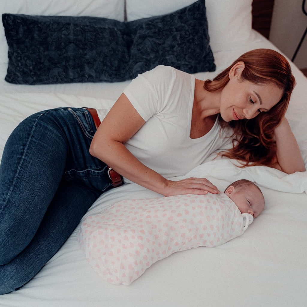 Comfy Cubs Muslin Swaddle Blankets Pack of 4 - 119 x 119 cm, Soft Cotton Baby Blanket Set, Large Swaddling Wraps for Newborns - Self - Soothing Baby Swaddle - Sun, Rainbow, Rain, Doodle - LittleTreasures