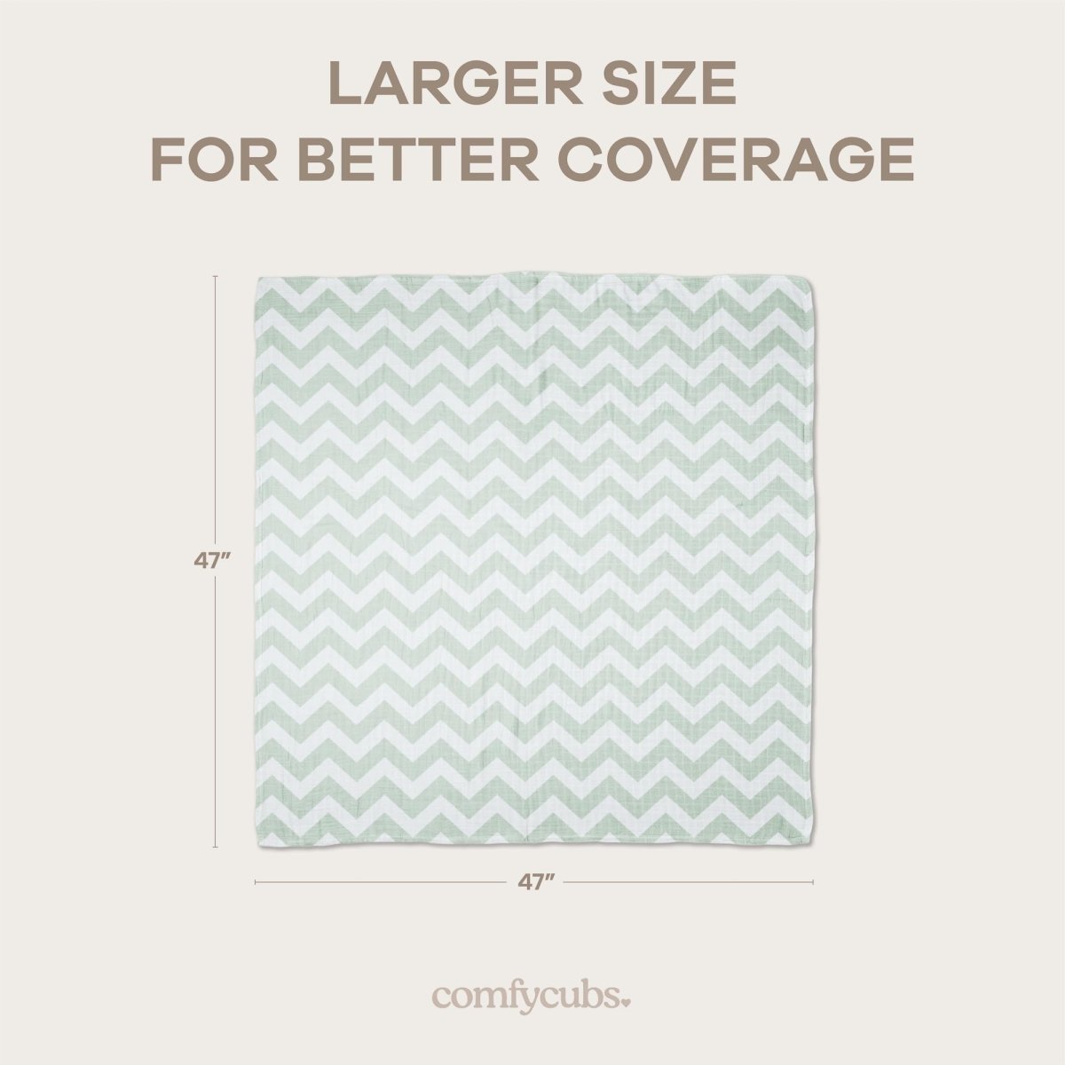 Comfy Cubs Muslin Swaddle Blankets Pack of 4 - 119 x 119 cm, Soft Cotton Baby Blanket Set, Large Swaddling Wraps for Newborns - Self - Soothing Baby Swaddle - Sun, Rainbow, Rain, Doodle - LittleTreasures