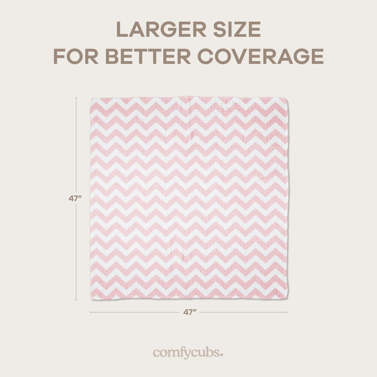 Comfy Cubs Muslin Swaddle Blankets Pack of 4 - 119 x 119 cm, Soft Cotton Baby Blanket Set, Large Swaddling Wraps for Newborns - Self - Soothing Baby Swaddle - Sun, Rainbow, Rain, Doodle - LittleTreasures