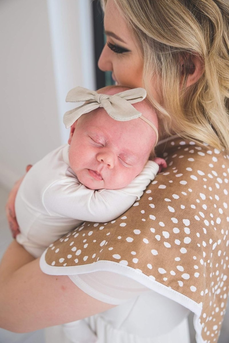 Copper Pearl Baby Burp Cloth Large 21''x10'' Size Premium Absorbent Triple Layer 3 - Pack Gift Set "Autumn" - LittleTreasures