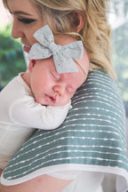 Copper Pearl Baby Burp Cloth Large 21''x10'' Size Premium Absorbent Triple Layer 3 - Pack Gift Set "Autumn" - LittleTreasures