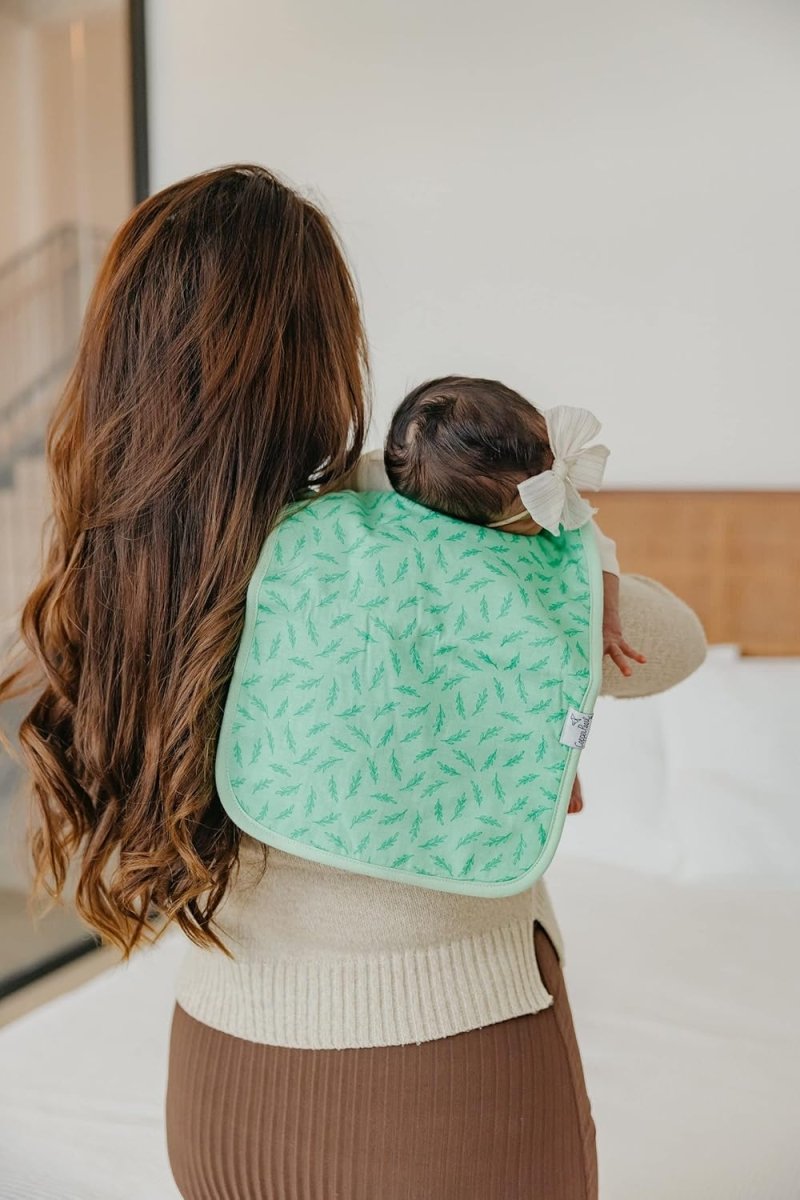 Copper Pearl Baby Burp Cloth Large 21''x10'' Size Premium Absorbent Triple Layer 3 - Pack Gift Set Birdie - LittleTreasures