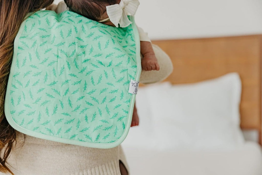 Copper Pearl Baby Burp Cloth Large 21''x10'' Size Premium Absorbent Triple Layer 3 - Pack Gift Set Birdie - LittleTreasures