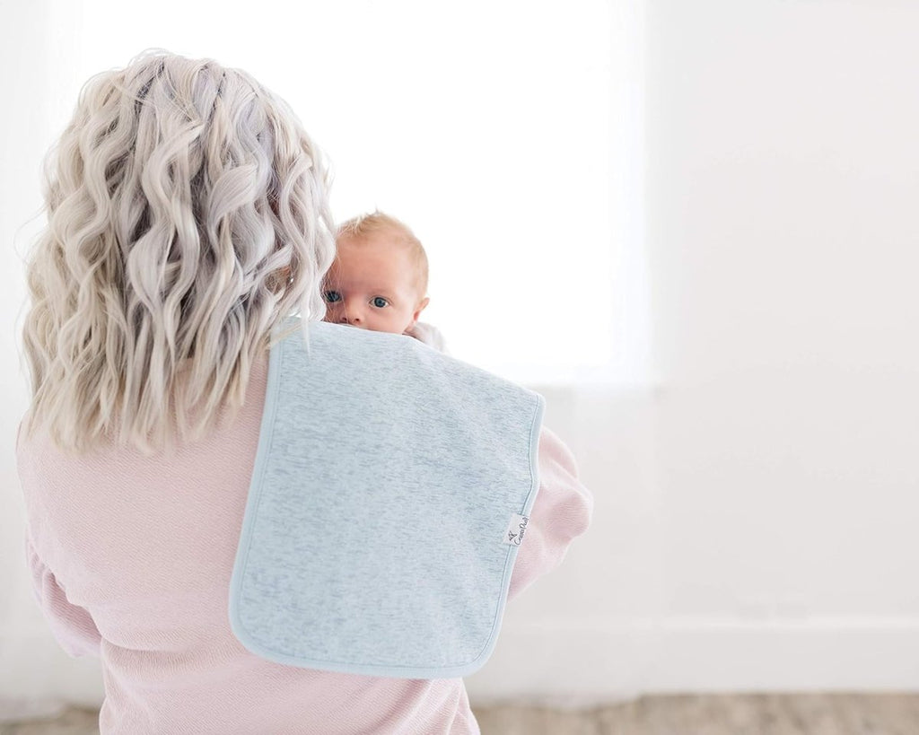 Copper Pearl Plush Baby Burp Cloths - Absorbent Cotton Comfort - LittleTreasures