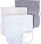 Copper Pearl Plush Baby Burp Cloths - Absorbent Cotton Comfort - LittleTreasures