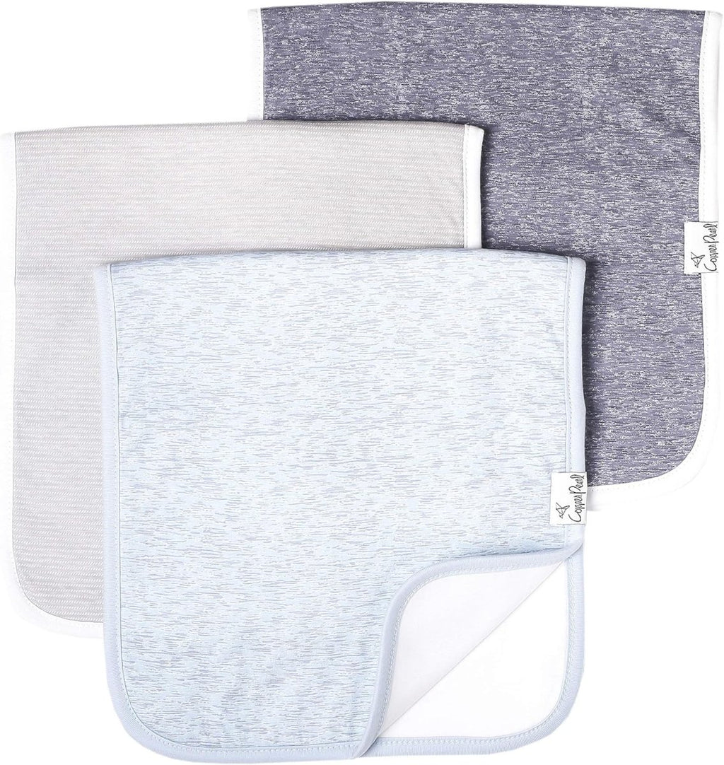 Copper Pearl Plush Baby Burp Cloths - Absorbent Cotton Comfort - LittleTreasures