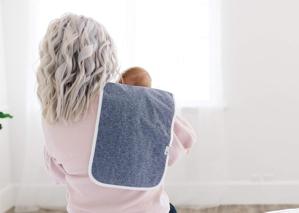 Copper Pearl Plush Baby Burp Cloths - Absorbent Cotton Comfort - LittleTreasures