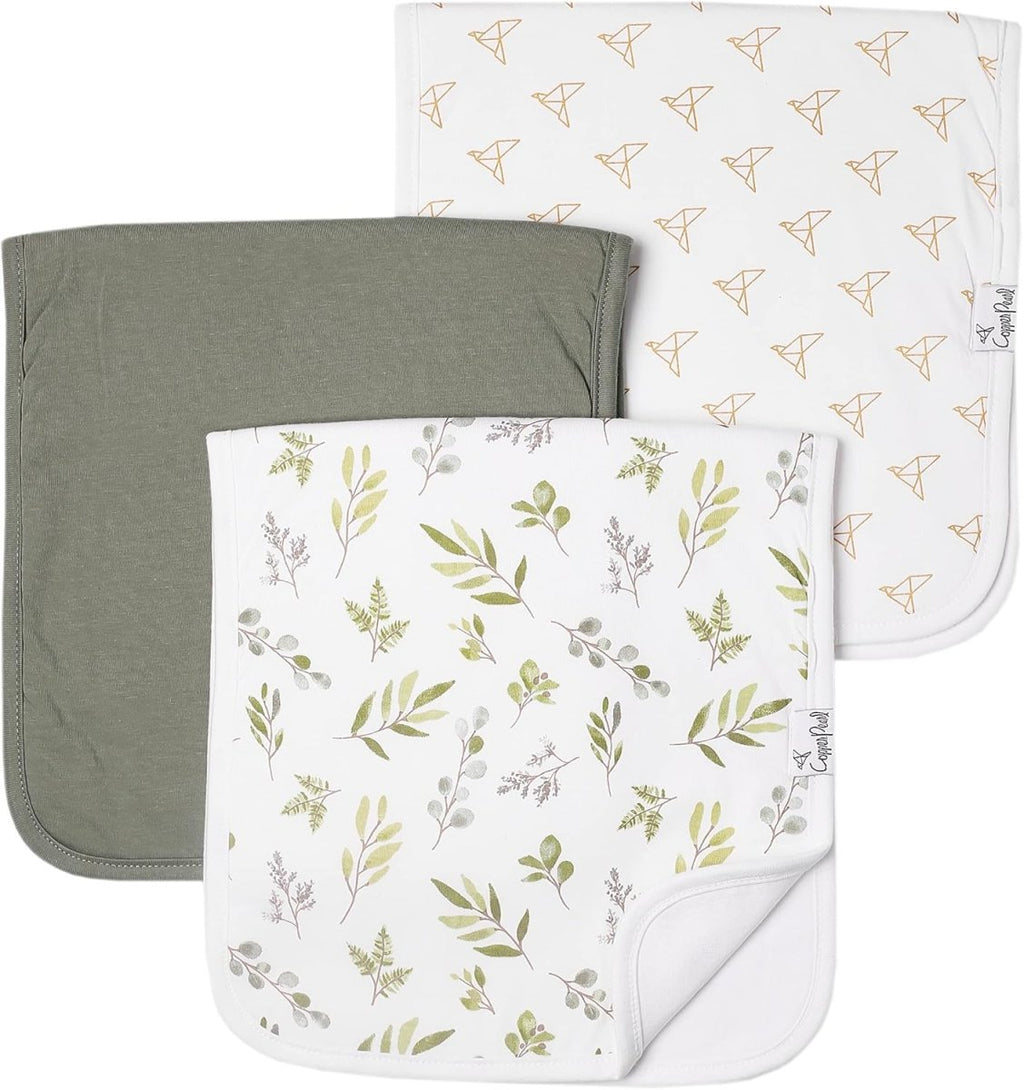 Copper Pearl Premium Absorbent Cotton Baby Burp Cloth Set - LittleTreasures