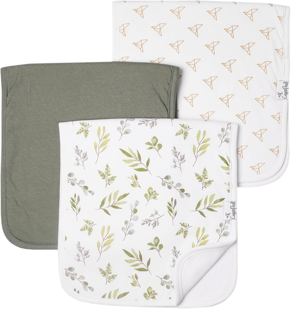 Copper Pearl Premium Absorbent Cotton Baby Burp Cloth Set - LittleTreasures