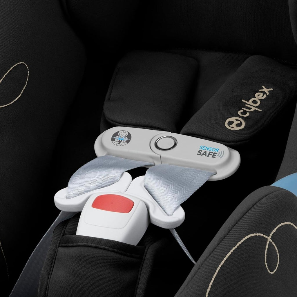 Cybex Aton G Swivel Infant Car Seat with SensorSafe, Featuring 180 - Degree Rotating Base for Easy In and Out, Lightweight, Adjustable Head Rest, SAFELOCK™ Belt Tensioner - Ocean Blue - LittleTreasures