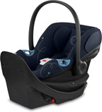 Cybex Aton G Swivel Infant Car Seat with SensorSafe, Featuring 180 - Degree Rotating Base for Easy In and Out, Lightweight, Adjustable Head Rest, SAFELOCK™ Belt Tensioner - Ocean Blue - LittleTreasures
