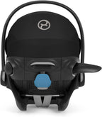 Cybex Cloud G Comfort Extend Infant Car Seat – 45% More Recline, Rigid LATCH Installation, Load Leg, Anti - Rebound Base, Linear Side - Impact Protection, 4 - 35 lbs, Moon Black (Non SensorSafe Version) - LittleTreasures