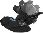 Cybex Cloud G Comfort Extend Infant Car Seat – 45% More Recline, Rigid LATCH Installation, Load Leg, Anti - Rebound Base, Linear Side - Impact Protection, 4 - 35 lbs, Moon Black (Non SensorSafe Version) - LittleTreasures