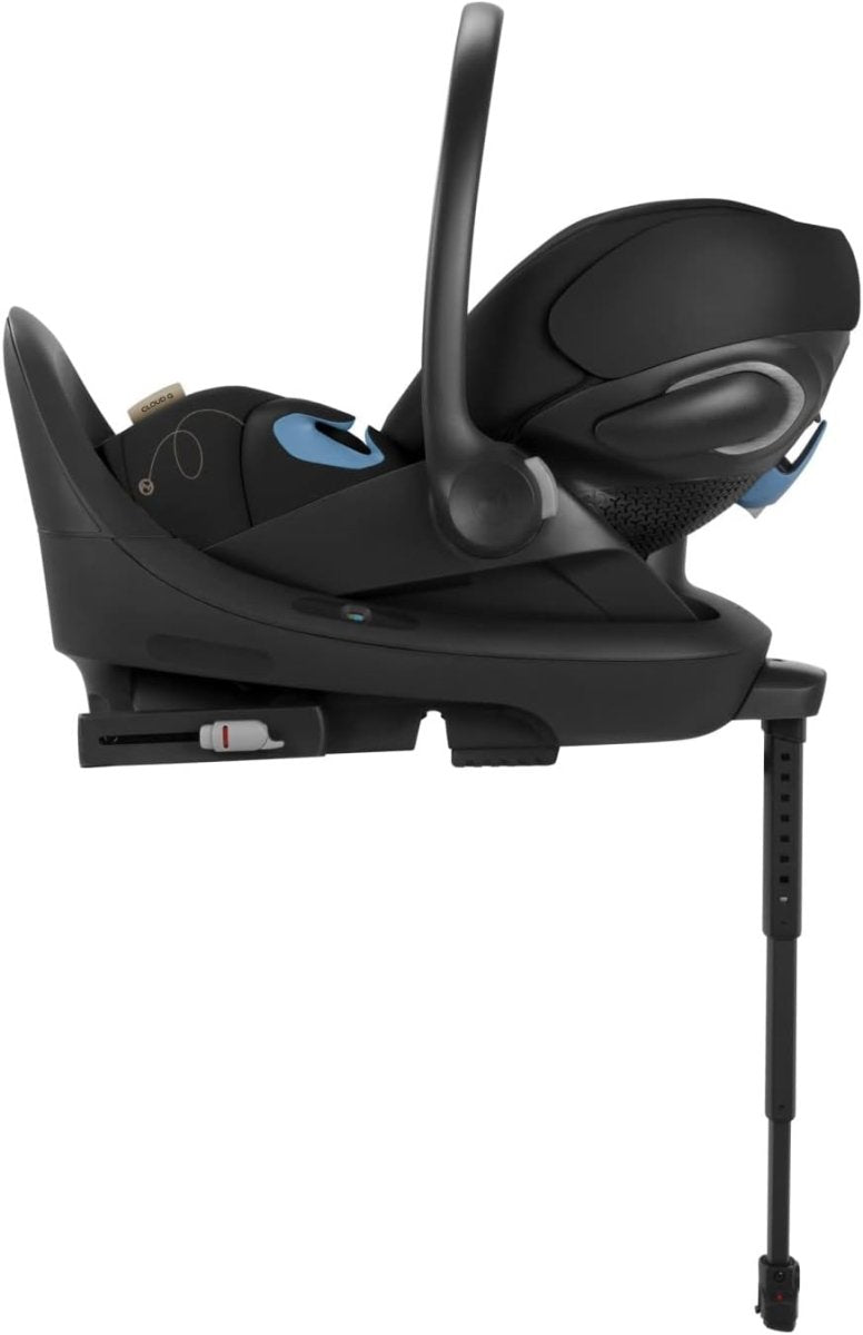 Cybex Cloud G Comfort Extend Infant Car Seat – 45% More Recline, Rigid LATCH Installation, Load Leg, Anti - Rebound Base, Linear Side - Impact Protection, 4 - 35 lbs, Moon Black (Non SensorSafe Version) - LittleTreasures