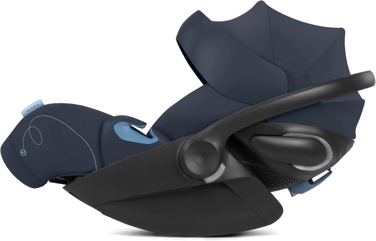 Cybex Cloud G Comfort Extend Infant Car Seat – 45% More Recline, Rigid LATCH Installation, Load Leg, Anti - Rebound Base, Linear Side - Impact Protection, 4 - 35 lbs, Ocean Blue (Non SensorSafe Version) - LittleTreasures