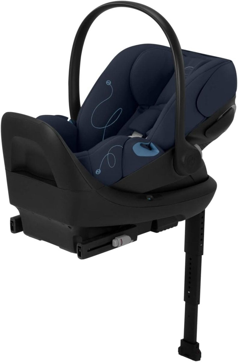 Cybex Cloud G Comfort Extend Infant Car Seat – 45% More Recline, Rigid LATCH Installation, Load Leg, Anti - Rebound Base, Linear Side - Impact Protection, 4 - 35 lbs, Ocean Blue (Non SensorSafe Version) - LittleTreasures