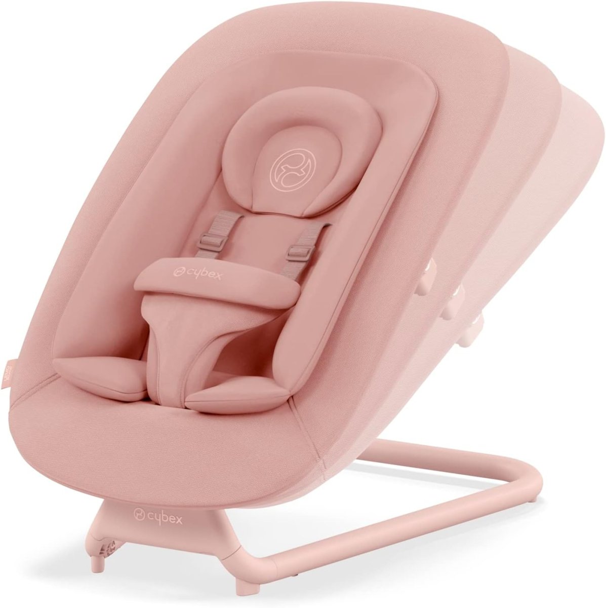 Cybex LEMO 2 Newborn Bouncer, Self - Bouncing with Comfort Inlay, Attaches to LEMO 2 High Chair Providing a Seat at the Table - Pearl Pink - LittleTreasures