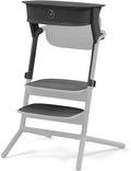 Cybex LEMO High Chair 3 - in - 1 Set with Baby Set + Snack Tray - Modern Design, One - Hand Depth & Height Adjustment & Anti - Tip Wheels - from 6 Months, Convertible to Adult Chair, Stunning Black - LittleTreasures