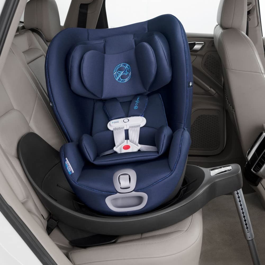 Cybex Sirona S 360 Swivel Rotating Convertible Car Seat with Sensor Safe Technology - 12 position on the Fly Recline - Rear Facing up to 50 lbs - Indigo Blue - LittleTreasures