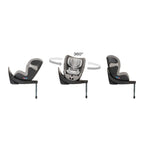 Cybex Sirona S 360 Swivel Rotating Convertible Car Seat with Sensor Safe Technology - 12 position on the Fly Recline - Rear Facing up to 50 lbs - Indigo Blue - LittleTreasures