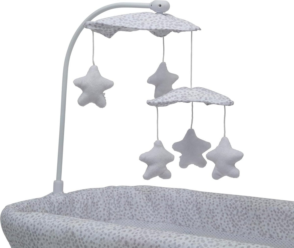 Delta Children Sweet Breeze Bassinet with Airflow Mesh, Alloy - LittleTreasures