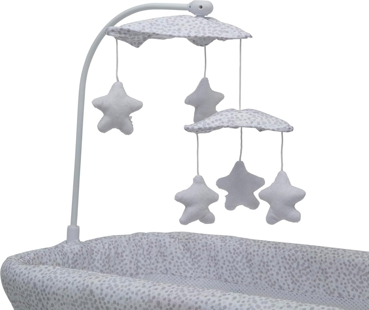 Delta Children Sweet Breeze Bassinet with Airflow Mesh, Alloy - LittleTreasures