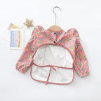 Waterproof Baby Feeding Bibs with Pocket and Sleeves