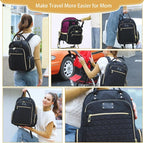 Diaper Bag Backpack Mommy Hospital Baby Bags for Girls Boys Multifunction Large Laptop Travel Backpack Mom Dad Diaper Bag with Changing Pad Waterproof Fashion Maternity Baby Diaper Bag Tote - LittleTreasures